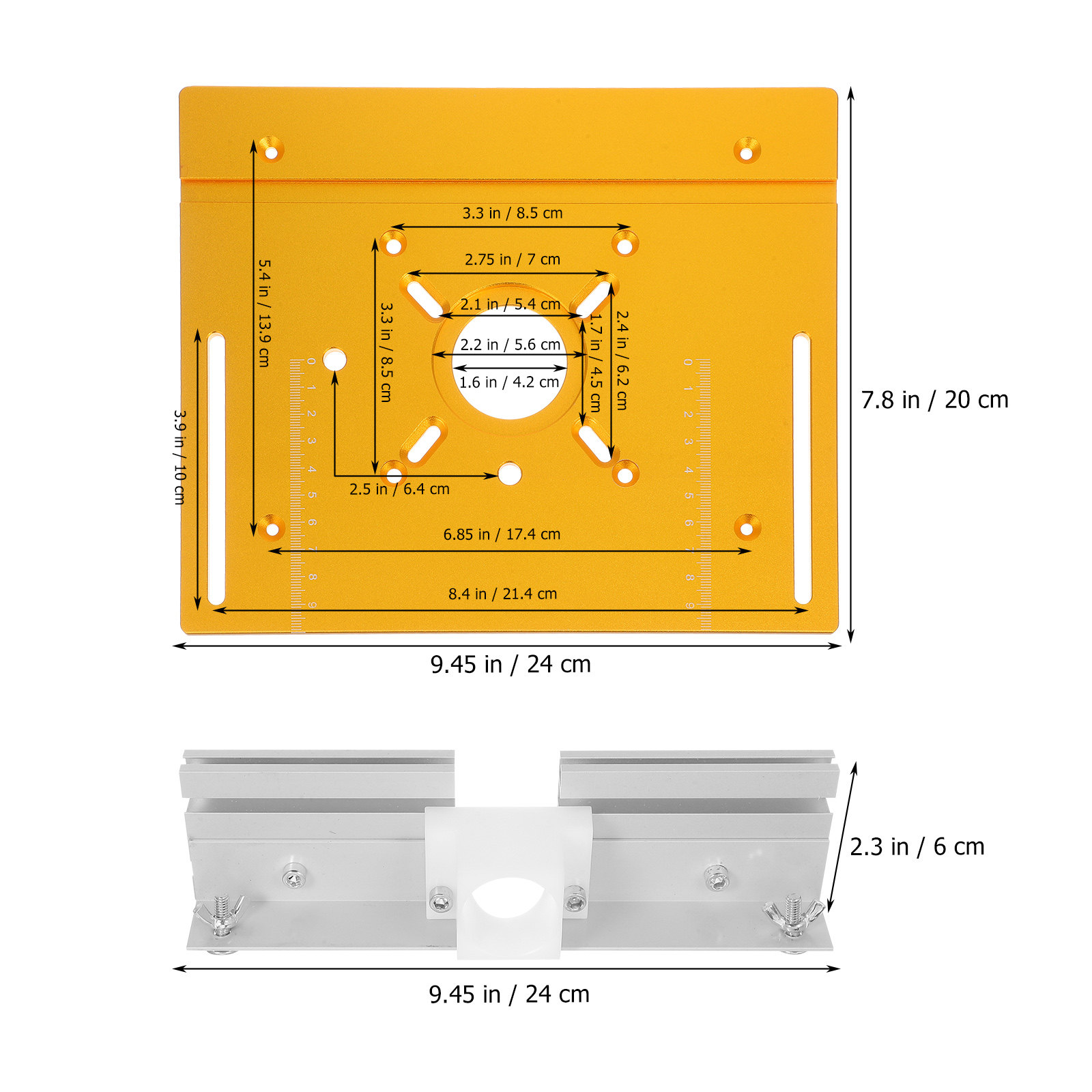 1 zestaw – aluminiowa płyta mo – Router Trim Base recenzja i cena