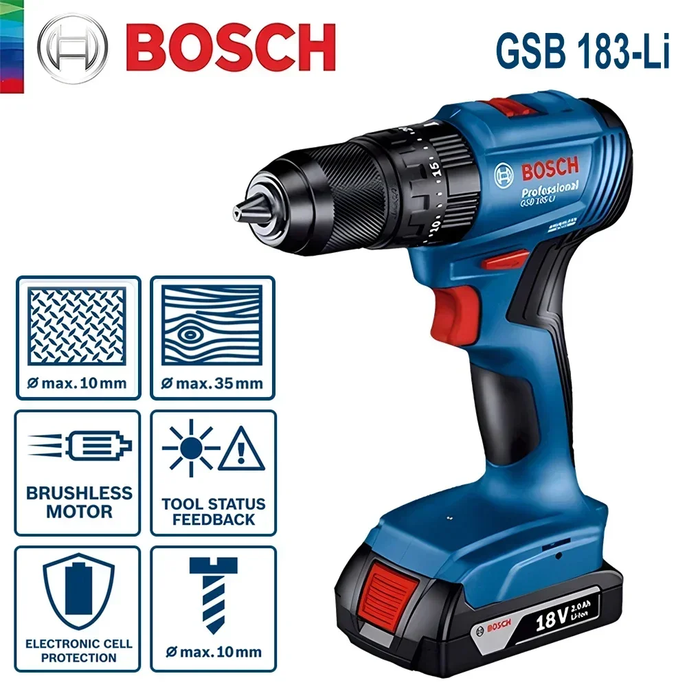 Bosch GSB183-LI – akumulatorow – Power Tools Jack recenzja i cena